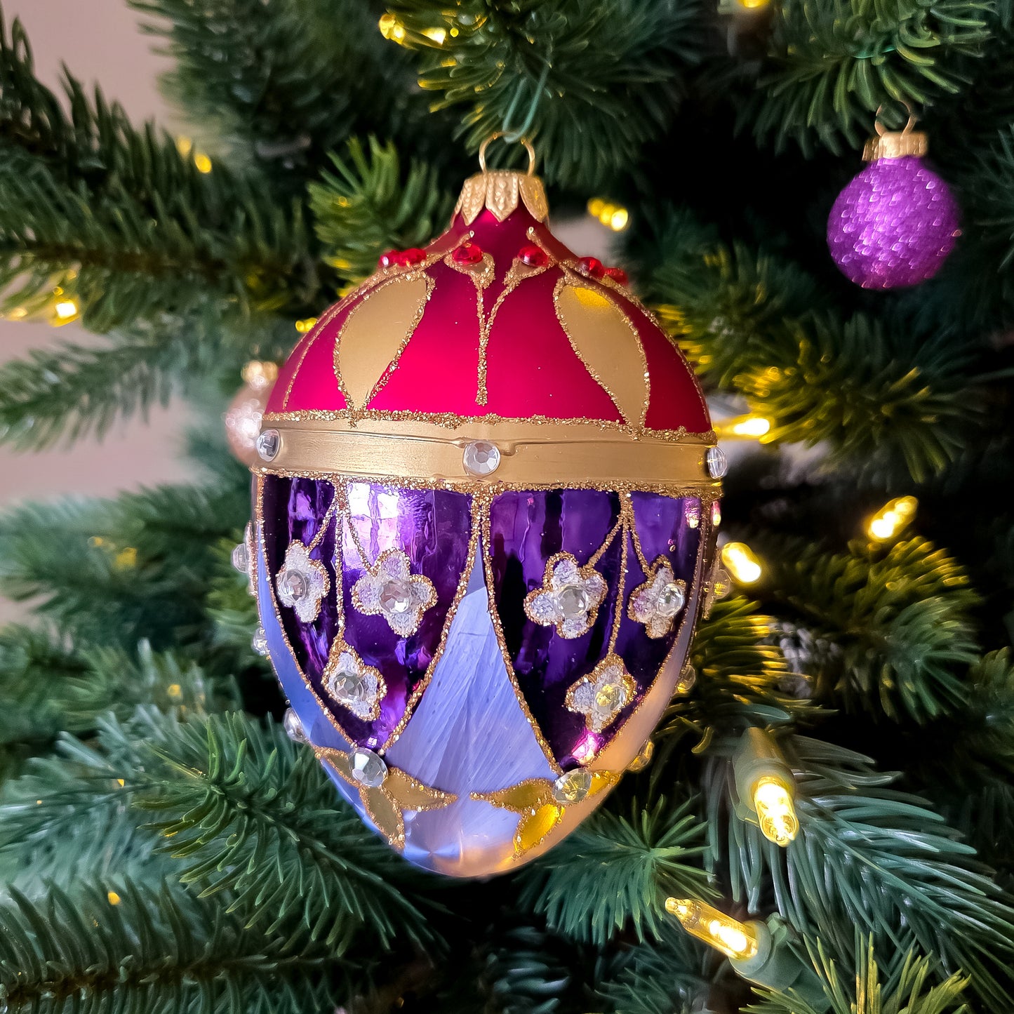 ROYAL PURPLE FABERGÉ EGG