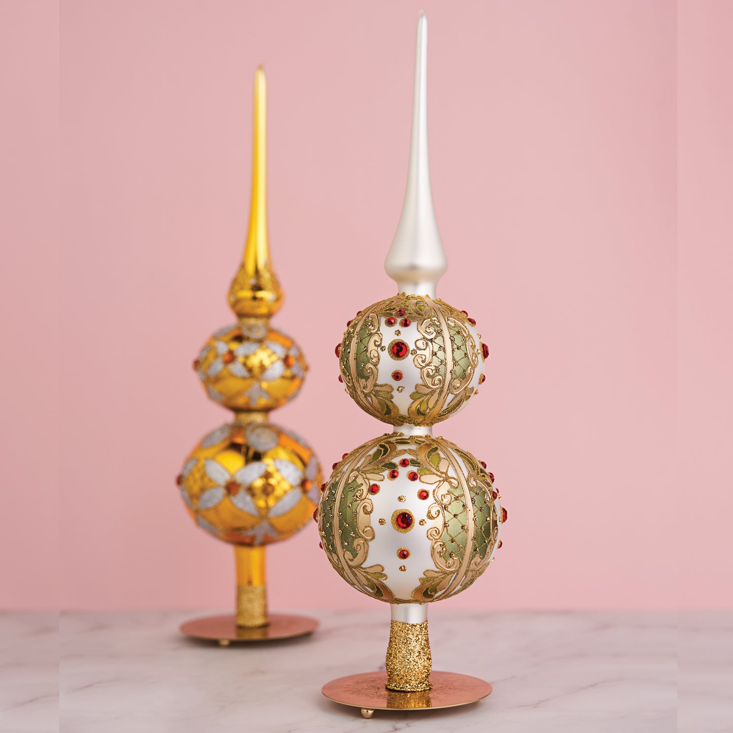CLASSIC WHITE & GOLD TREE TOPPER