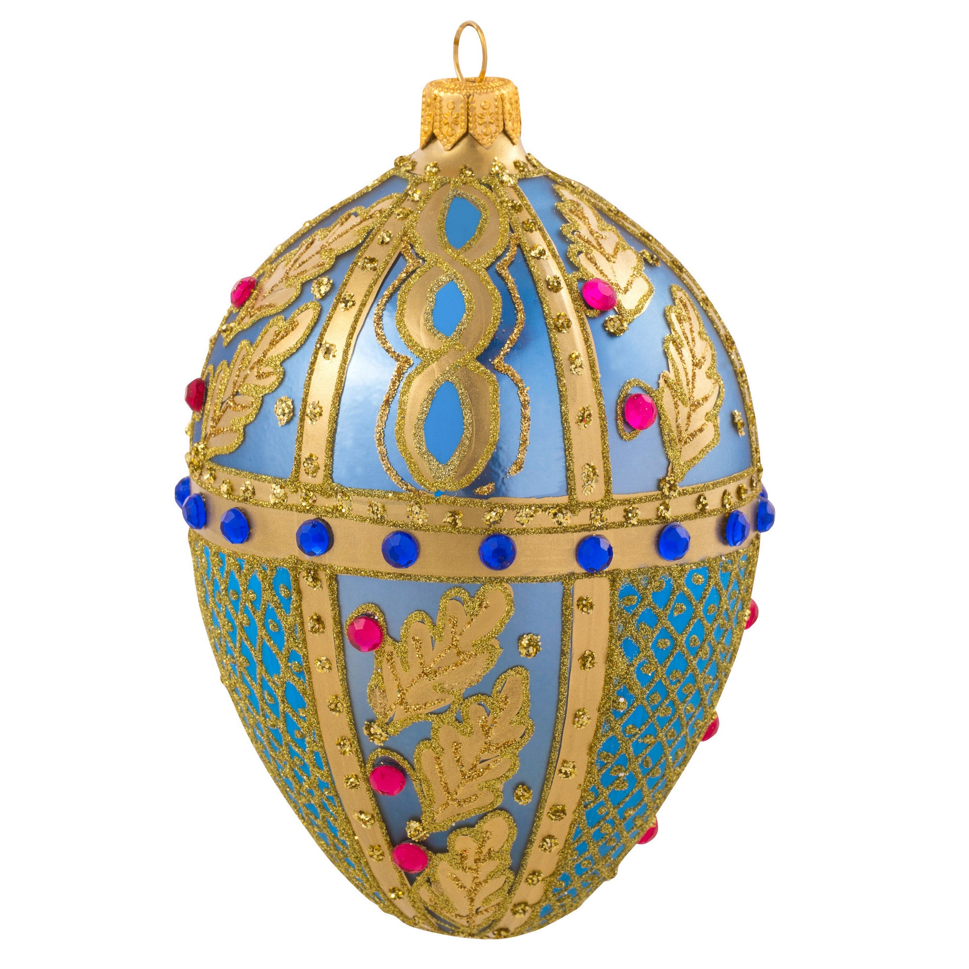 New Slide Charm Wholesale Free Shipping Blue Easter Faberge Egg