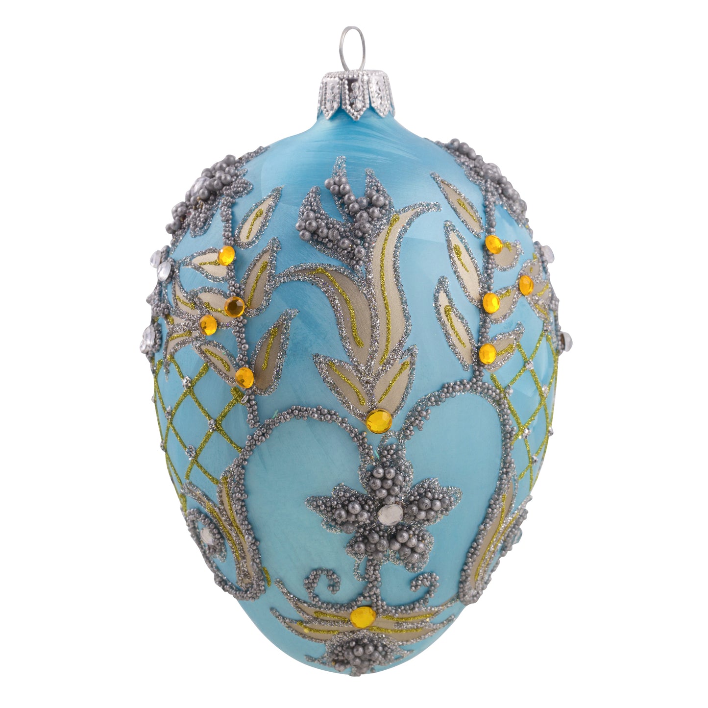 SKY BLUE & GOLD FABERGÉ EGG