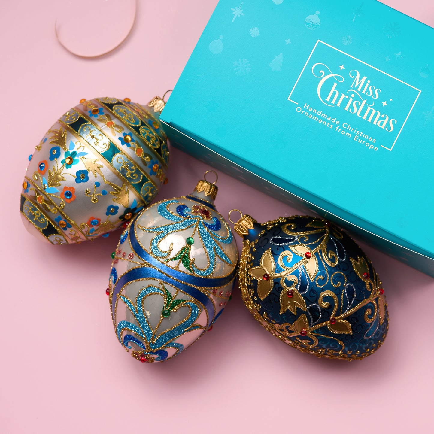 BLUE & GOLD FABERGÉ EGG