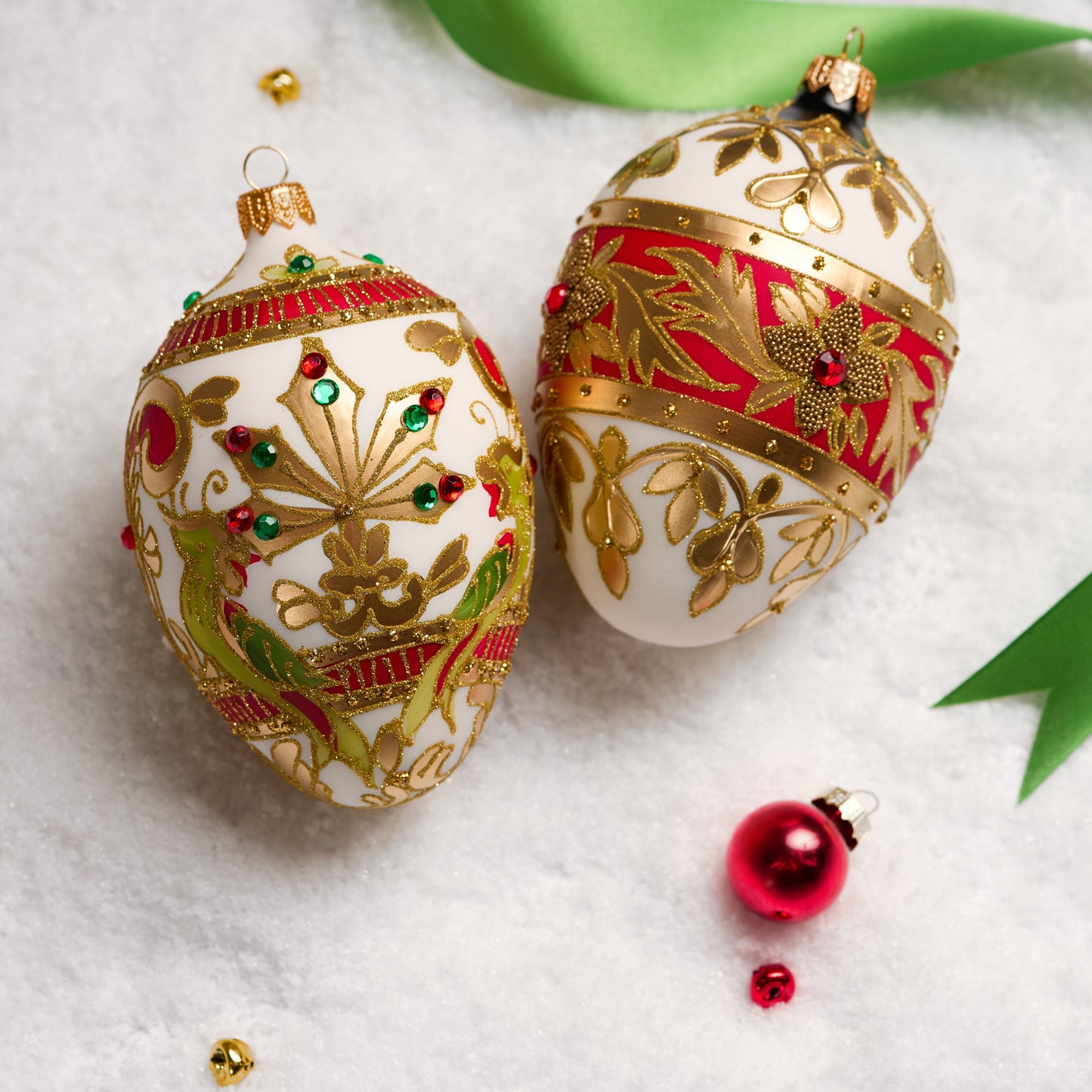 FABERGÉ EGG WITH EXOTIC PATTERN