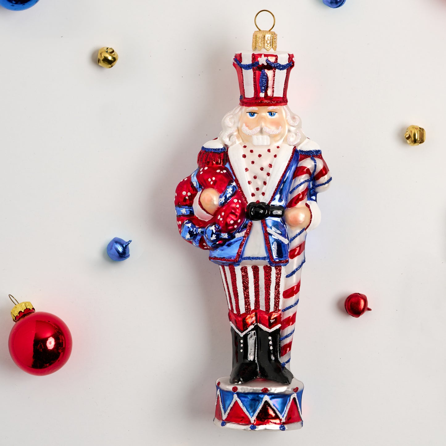 PATRIOTIC STARS & STRIPES NUTCRACKER