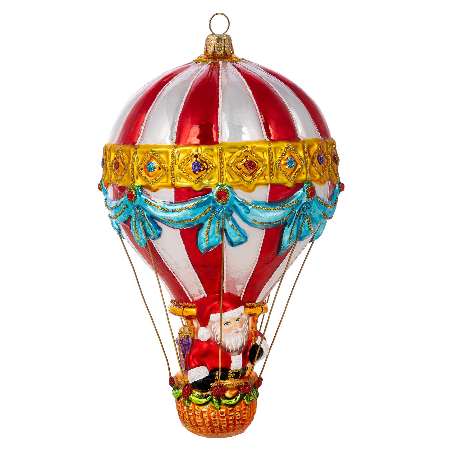 SANTA ON A HOT AIR BALLOON