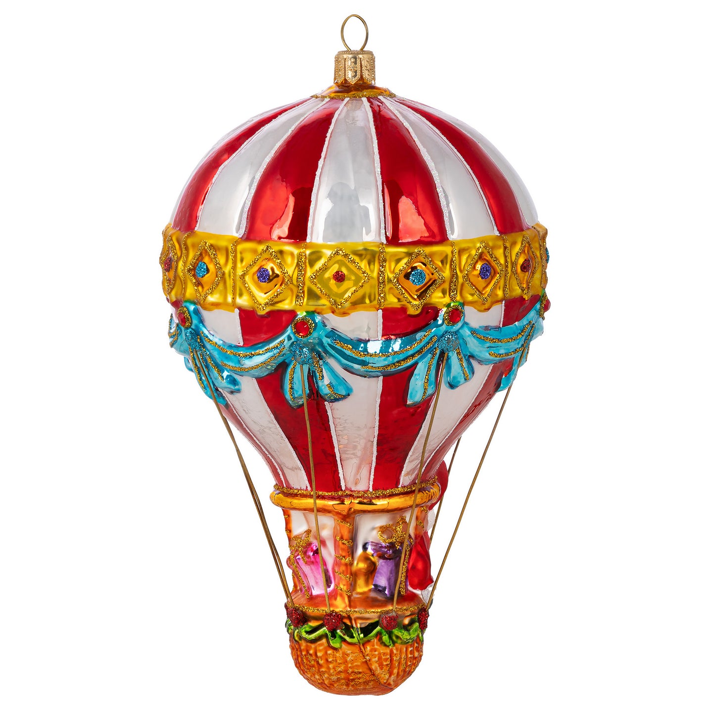 SANTA ON A HOT AIR BALLOON