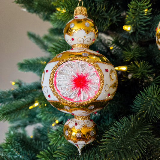 WINDSOR DROP IN WHITE & GOLD