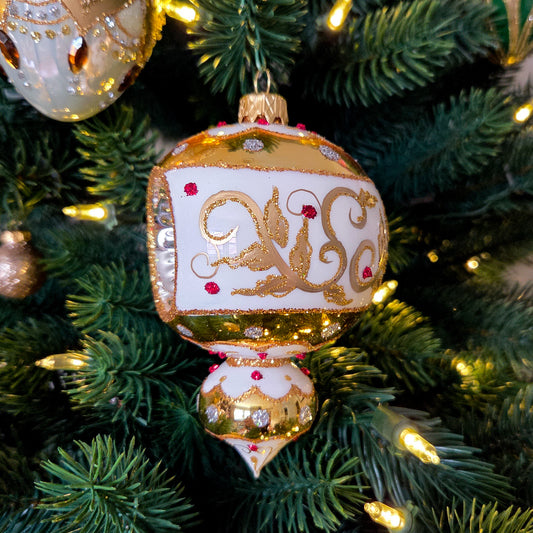 CHATHAM DROP IN WHITE & GOLD