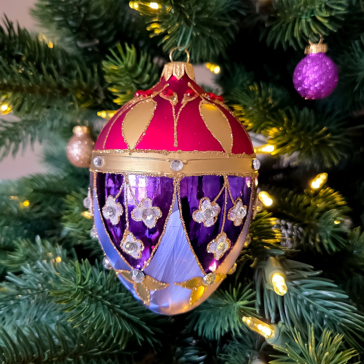 ROYAL PURPLE FABERGÉ EGG