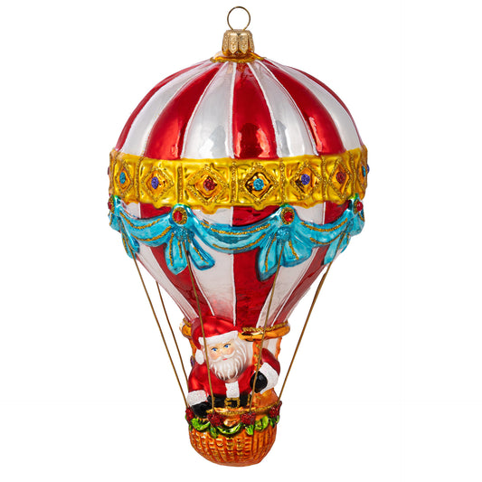 SANTA ON A HOT AIR BALLOON