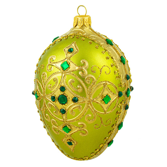 PERIDOT GREEN & GOLD FABERGÉ EGG
