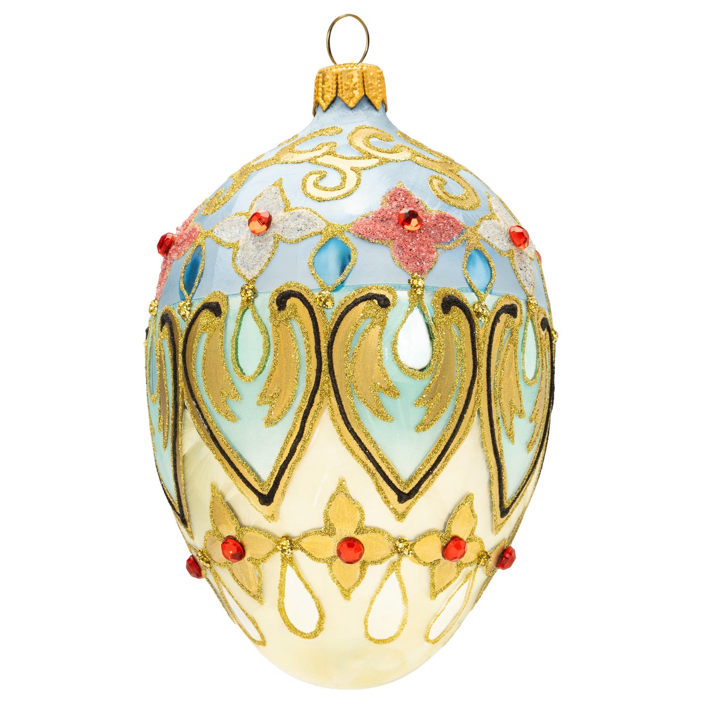 FLORENTINE BLUE & GOLD FABERGÉ EGG