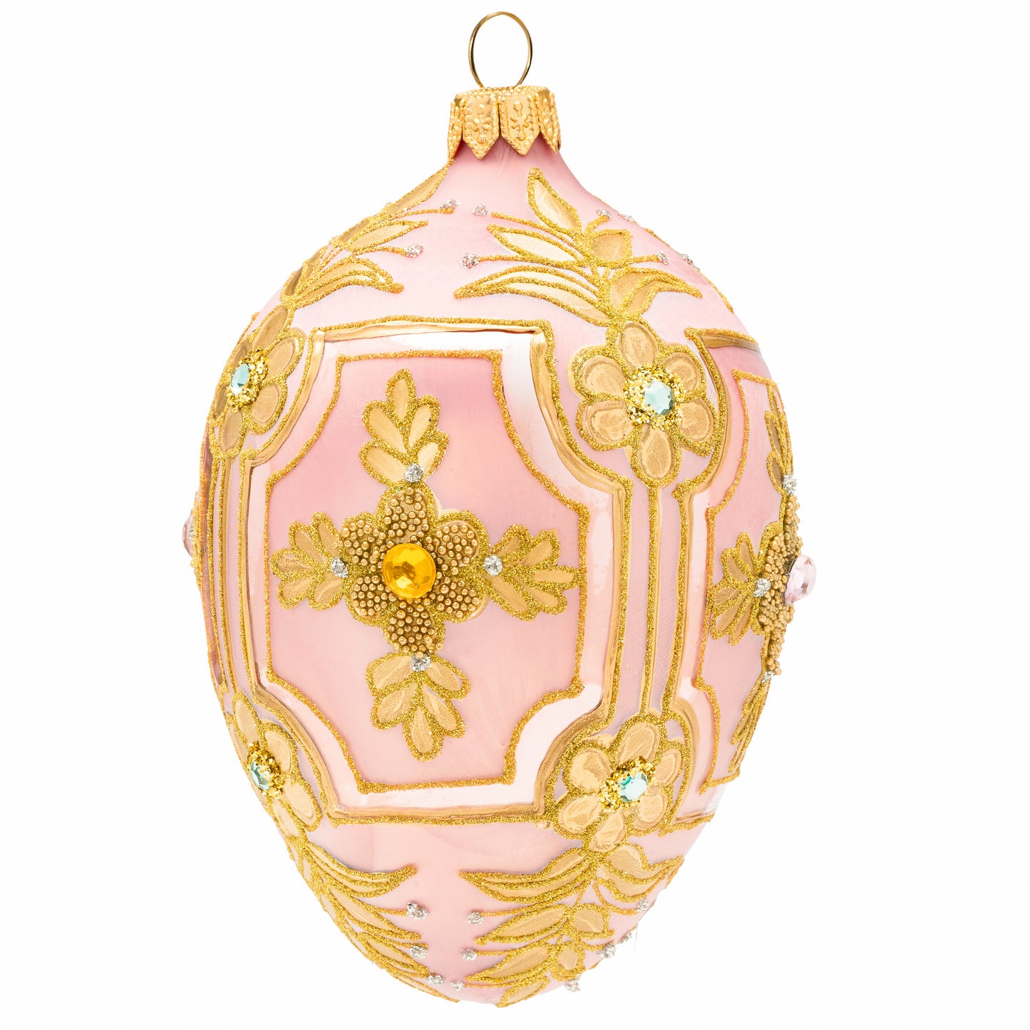 DELICATE PINK & GOLD FABERGÉ EGG