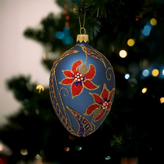 RUBY RED BLOOMS FABERGÉ EGG