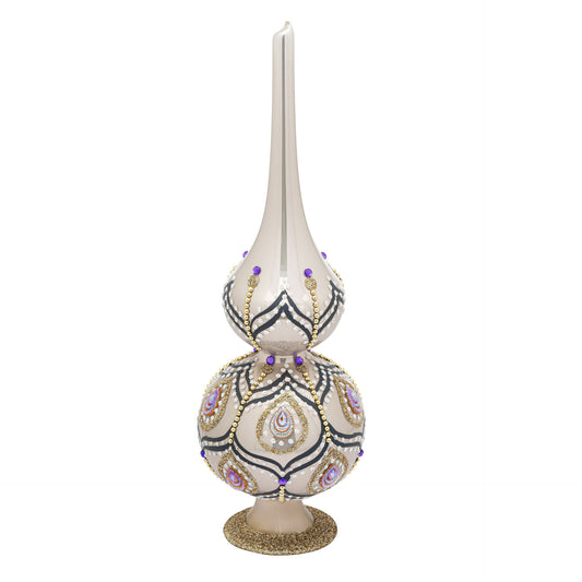 EMBELLISHED BLOWN GLASS TABLETOP DECORATION