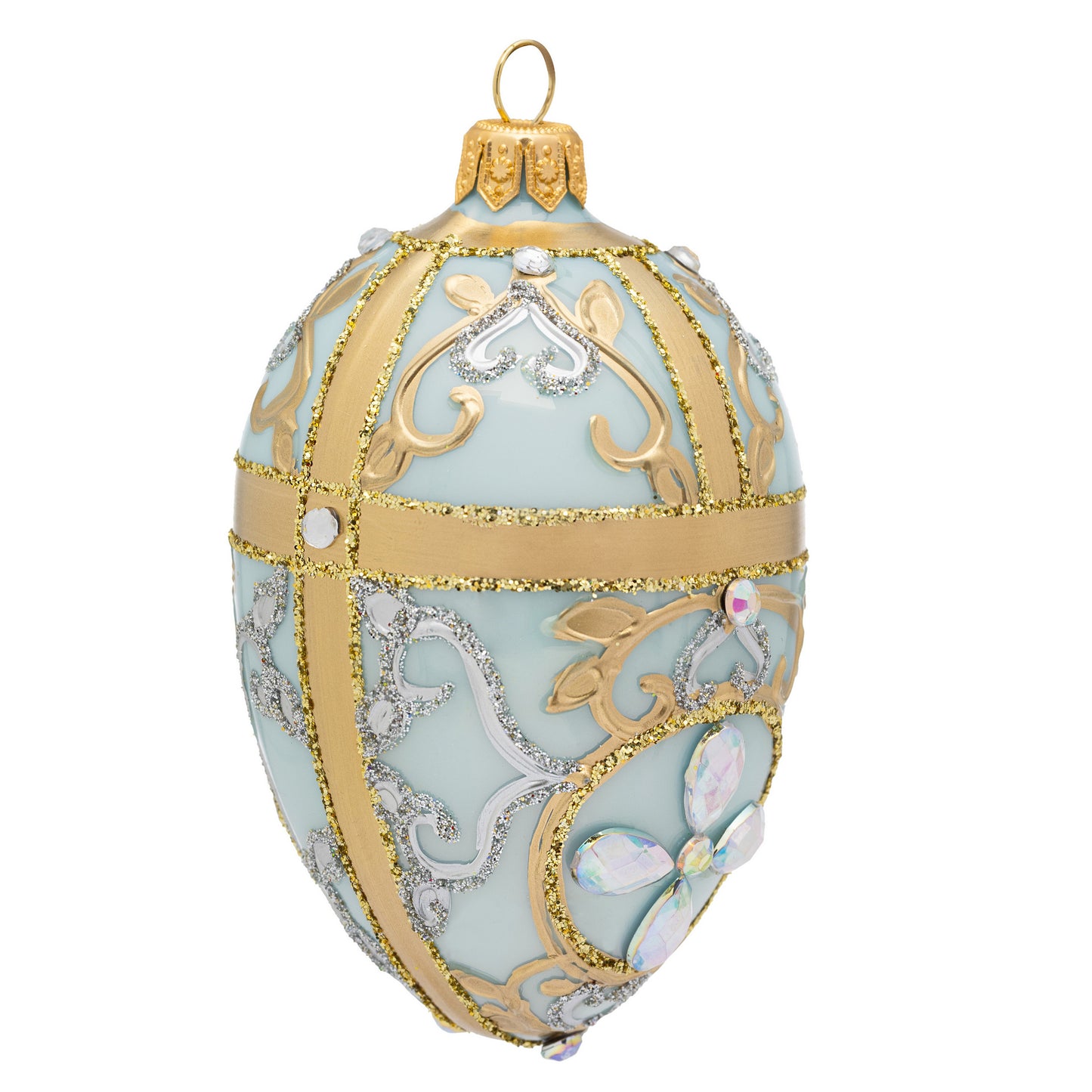 SMALL CHANTILLY BLUE FABERGÉ EGG