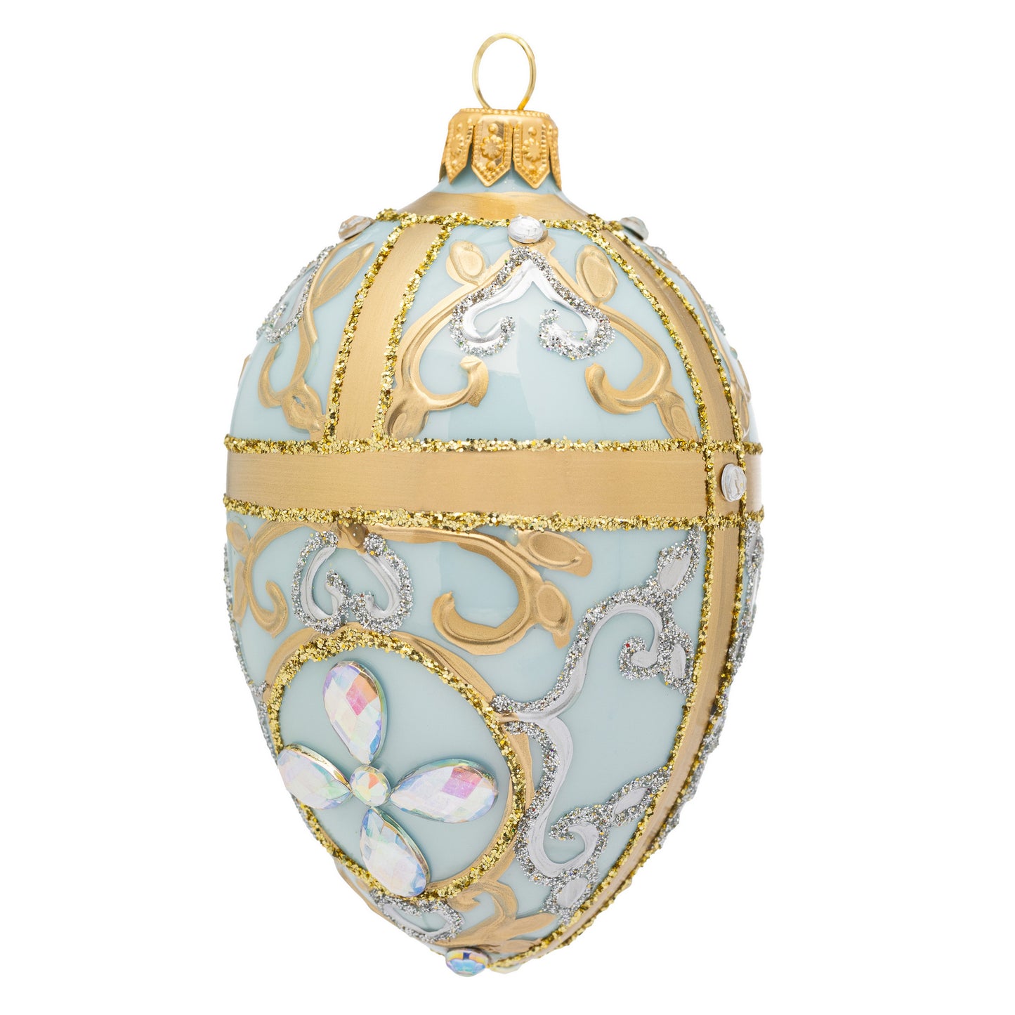 SMALL CHANTILLY BLUE FABERGÉ EGG