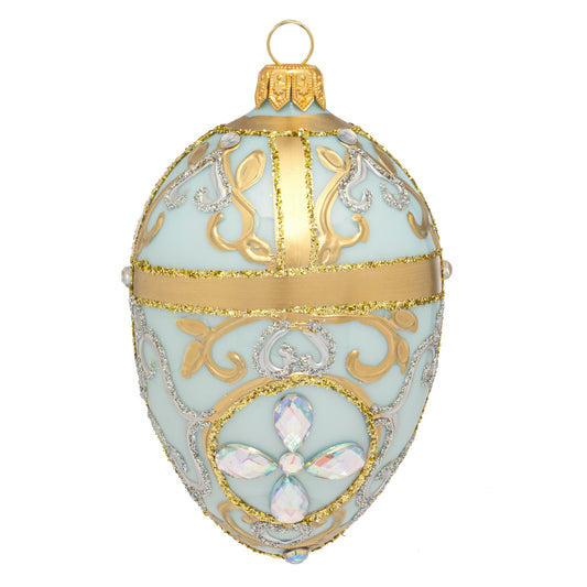 SMALL CHANTILLY BLUE FABERGÉ EGG