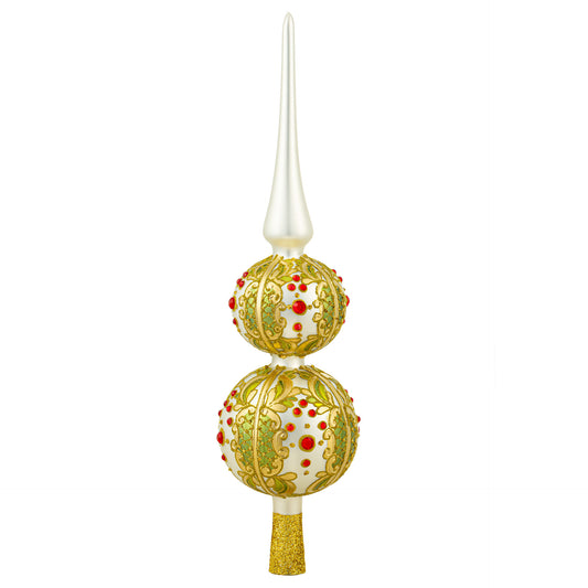 CLASSIC WHITE & GOLD TREE TOPPER