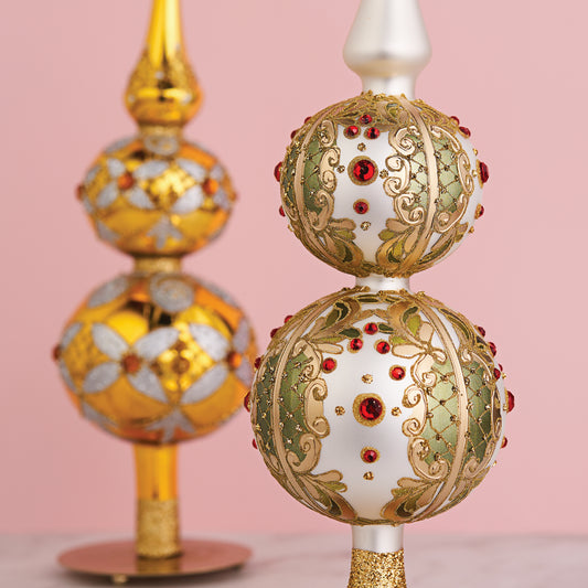 CLASSIC WHITE & GOLD TREE TOPPER