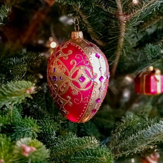 HOT PINK & GOLD FABERGÉ EGG