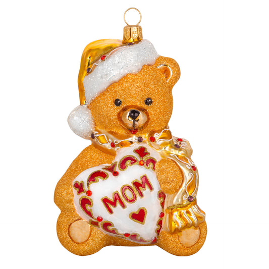 LUXE 'I LOVE MOM!' TEDDY BEAR