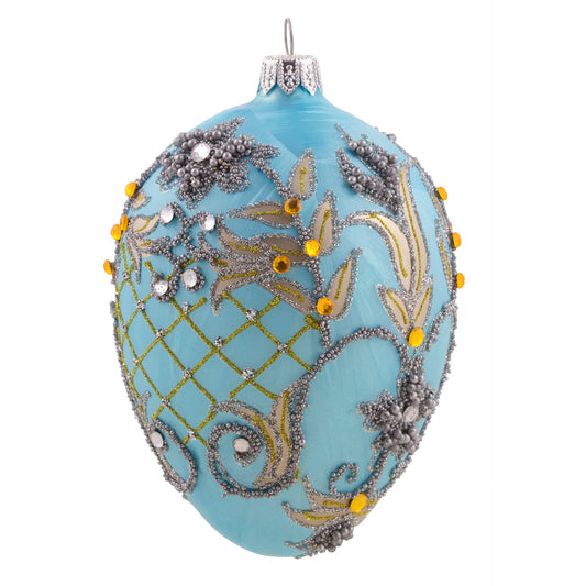 SKY BLUE & GOLD FABERGÉ EGG