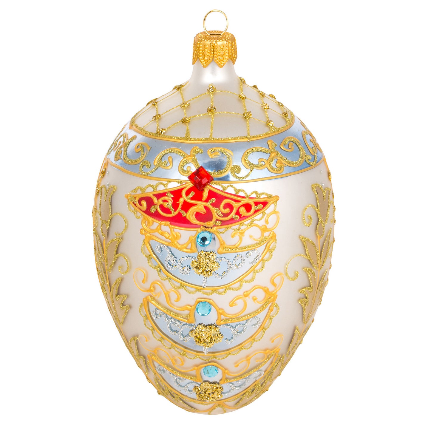 ELEGANT VIENNESE PATTERN FABERGÉ EGG