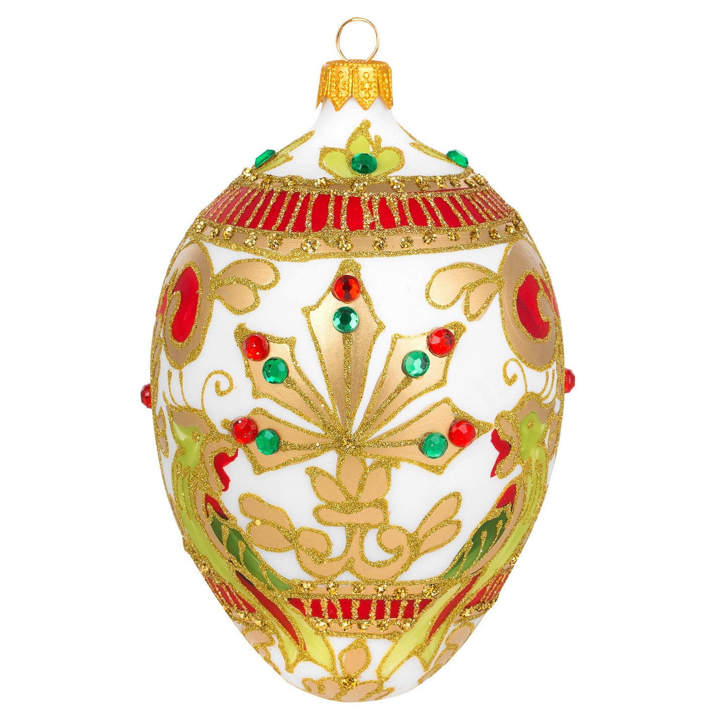 FABERGÉ EGG WITH EXOTIC PATTERN