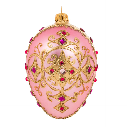 SOFT PINK & GOLD FABERGÉ EGG
