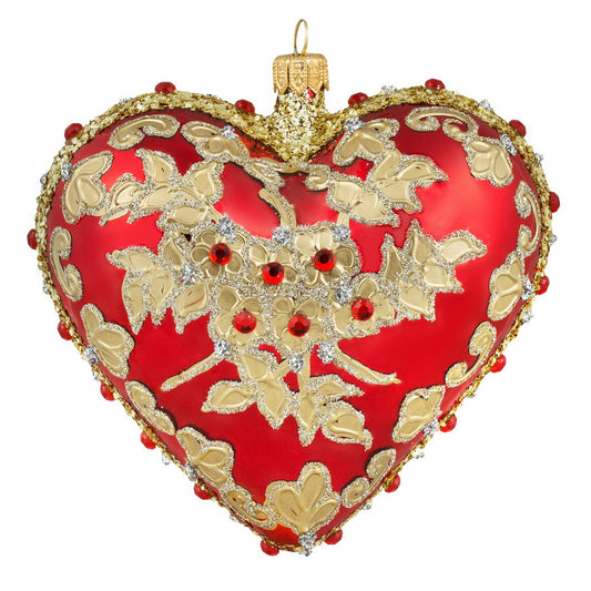 LUXE RED & GOLD HEART
