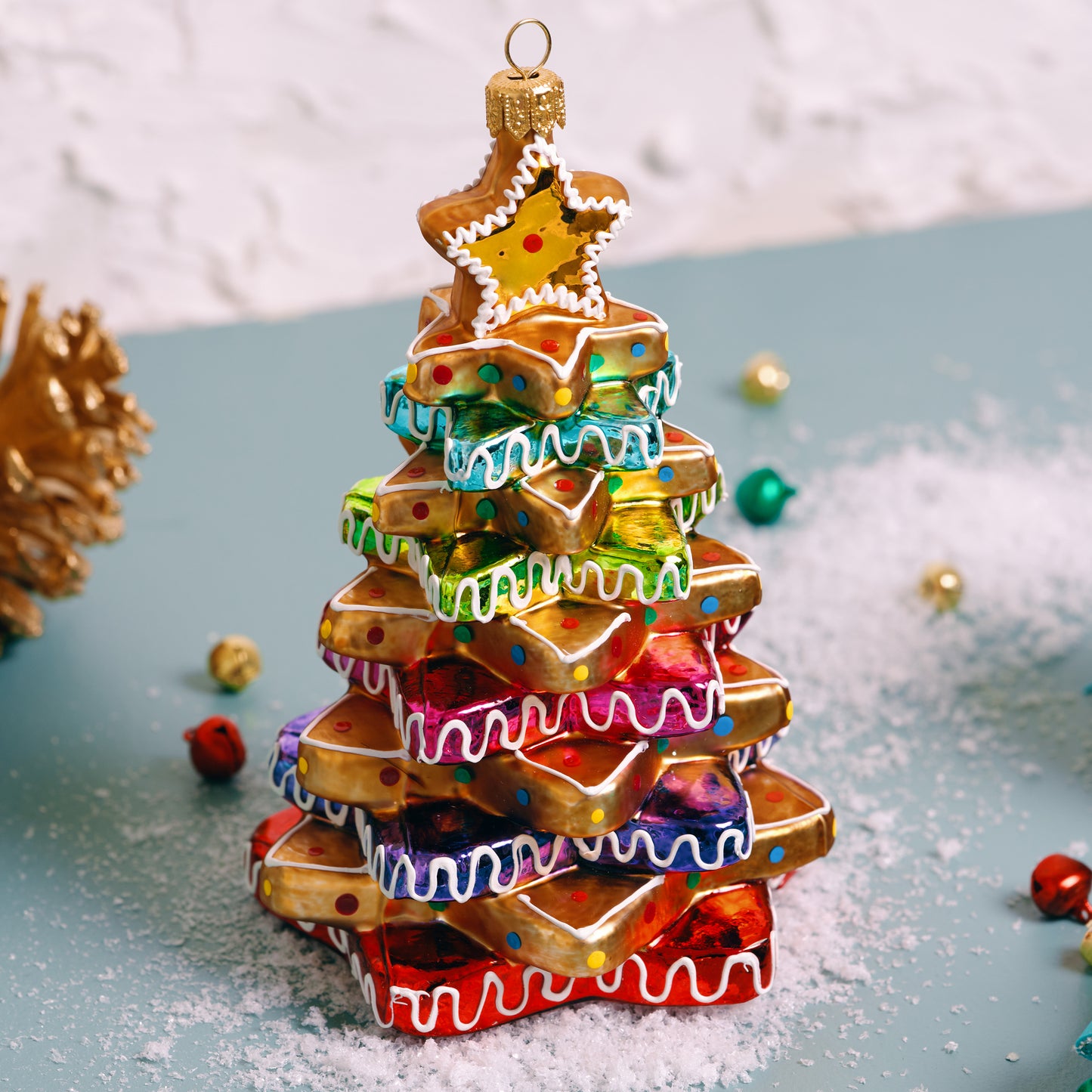 COLORFUL GINGERBREAD CHRISTMAS TREE