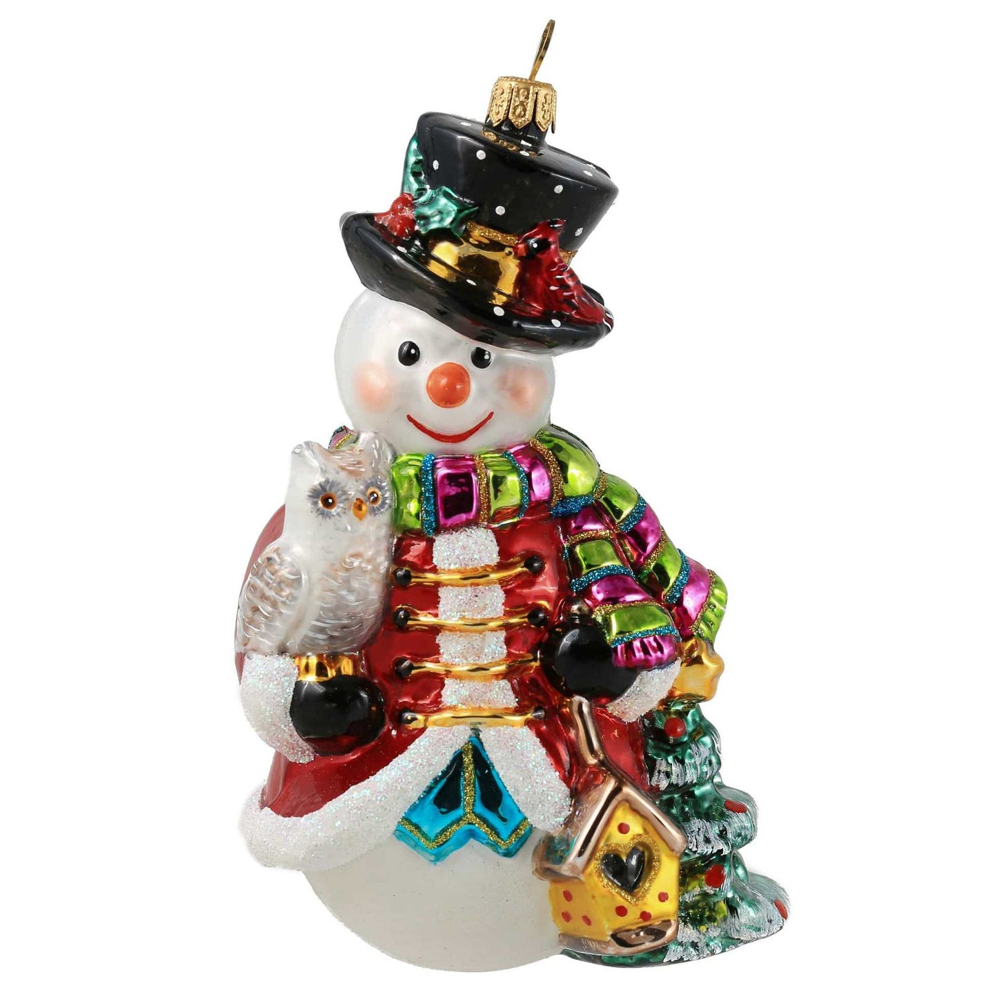 HAPPY SNOWMAN IN HOLIDAY COLORS