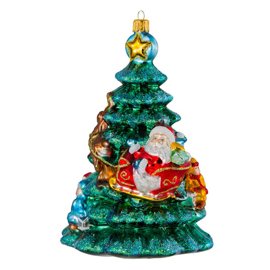 CHRISTMAS TREE WITH SANTA'S SLEIGH